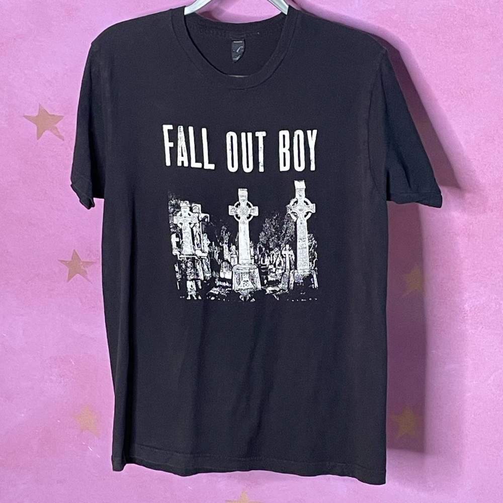 Fall Out Boy FOB Cemetery Black Vintage Band Merchandise Men’s Size Large